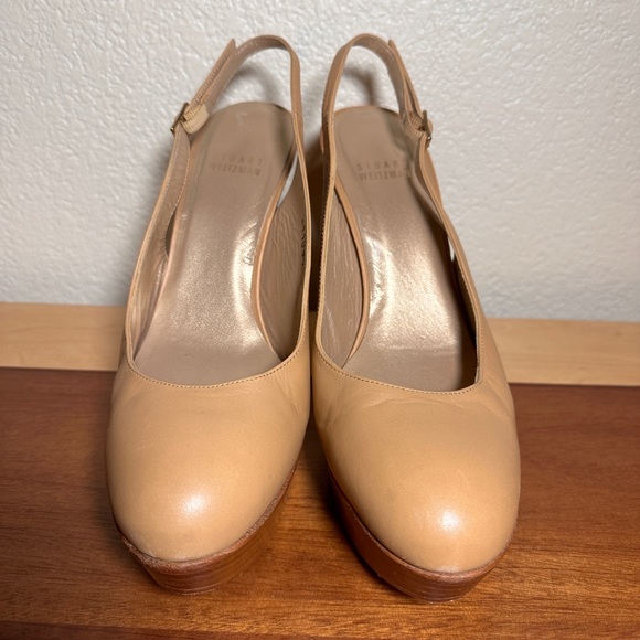 STUART WEITZMAN Platform Slingback Heels. Size 8.5 Perfect for a fun night out!! - Picture 3 of 8
